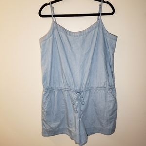 NWT Loft Chambray Romper Size 16